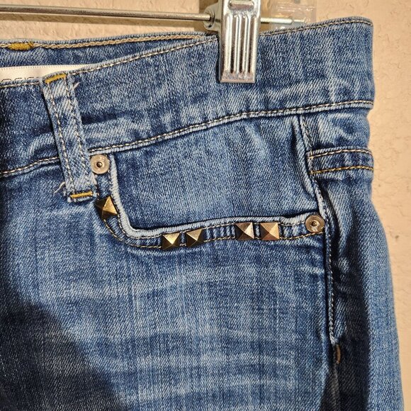 Joes Shorts Womens W25 Raw Edge Hem Denim Shorts Studded - Picture 7 of 13